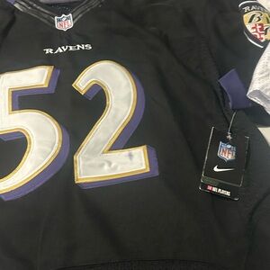 Nike Ravens Jersey Black and Gold